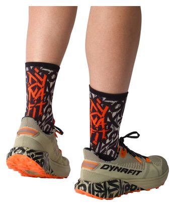 Calcetines Dynafit Trail Blanco/Negro/Naranja