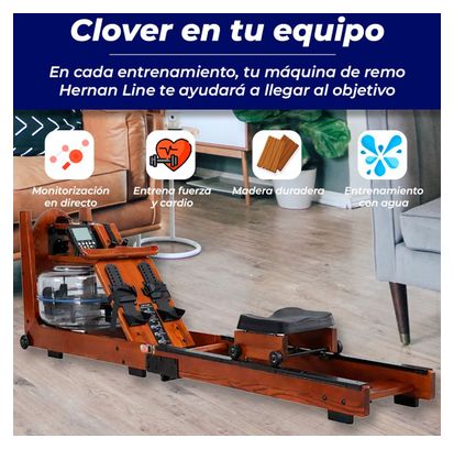 Rameur Pliante en Bois Hernan Line By Clover Fitness