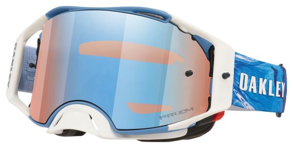 Oakley Airbrake ゴーグル ホワイト/ブルー Oakley Airbrake Blue Wired Prizm Sapphire Goggle - Sixstar Racing