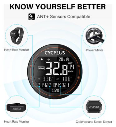 Cycplus M2 Compteur de vélo - compact