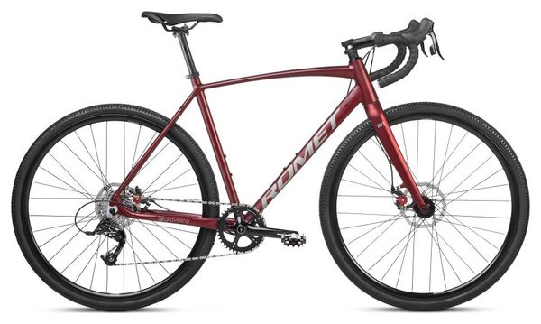 Vélo Gravel 700C - ROMET - Boreas 1 Lite - BORDEAUX