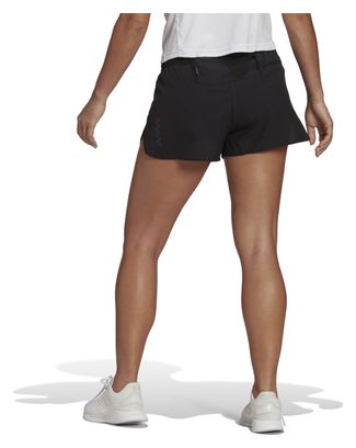 adidas Women's Performance Run Fast 3in Black Shorts