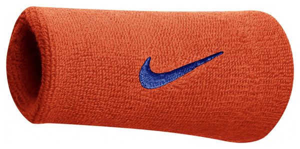 Bracelet éponge poignet Nike Swoosh Doublewide Orange Unisex