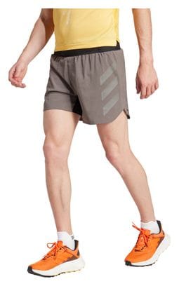 adidas Terrex Agravic 5in Shorts Braun Herren