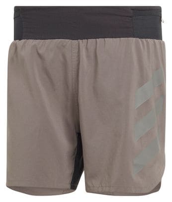 adidas Terrex Agravic 5in Shorts Braun Herren