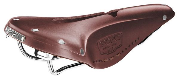 Brooks England B17 Schmaler, geschnitzter brauner Sattel