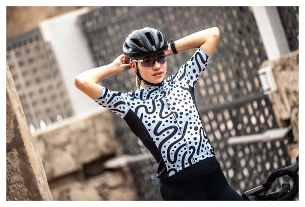 Maillot Manches Courtes Velo Rogelli Abstract - Femme