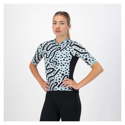 Maillot Manches Courtes Velo Rogelli Abstract - Femme