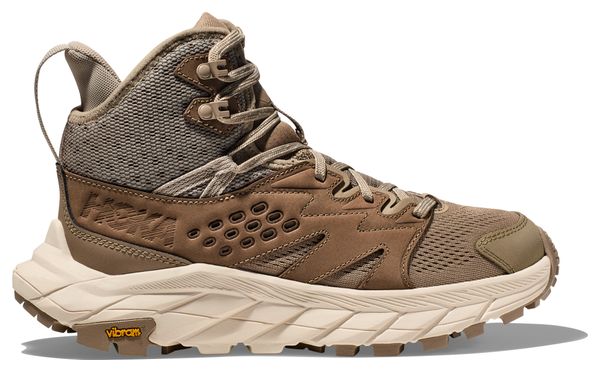 Hoka Anacapa Breeze Mid Beige Women's Hiking Shoes