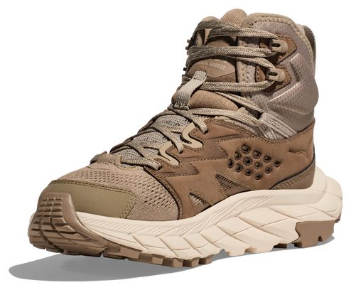 Zapatillas de senderismo <strong>Hoka Anacapa Breeze Mid Beige para</strong> mujer