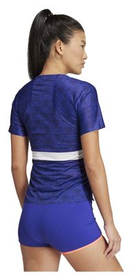 Camiseta de manga corta adidas Performance Adizero Team Francia Azul Mujer