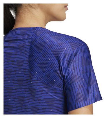 Camiseta de manga corta adidas Performance Adizero Team Francia Azul Mujer