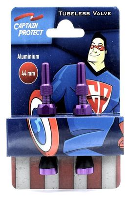 CAPTAIN PROTECT - Paire de valves Alu. 44 Mm - Violet