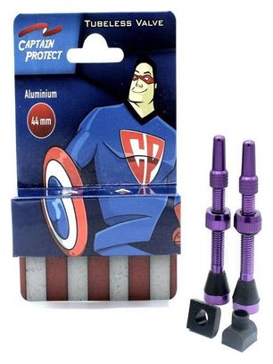 CAPTAIN PROTECT - Paire de valves Alu. 44 Mm - Violet