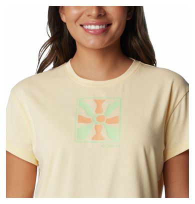 Dames Columbia Sun Trek Beige Technisch T-shirt