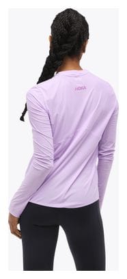 Maillot manches longues Hoka Airolite Violet Femme