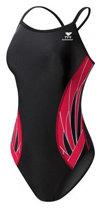 Phoenix Diamond Damen Badeanzug Schwarz / Rot