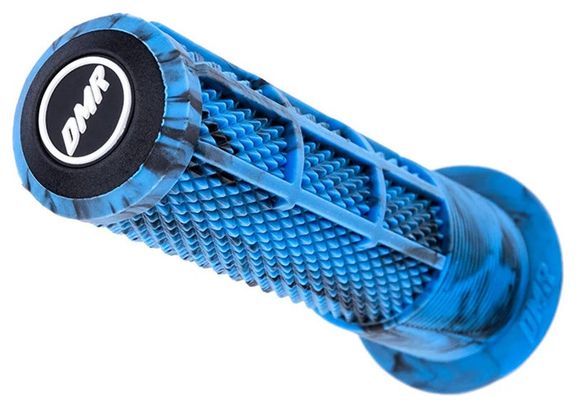 Paire de Grips DMR Deathgrip2 Flange Grips Marbre Bleu