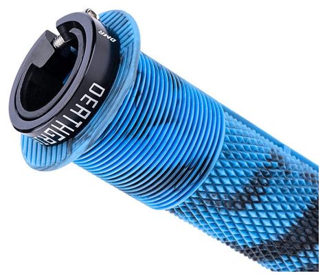 Paire de Grips DMR Deathgrip2 Flange Grips Marbre Bleu