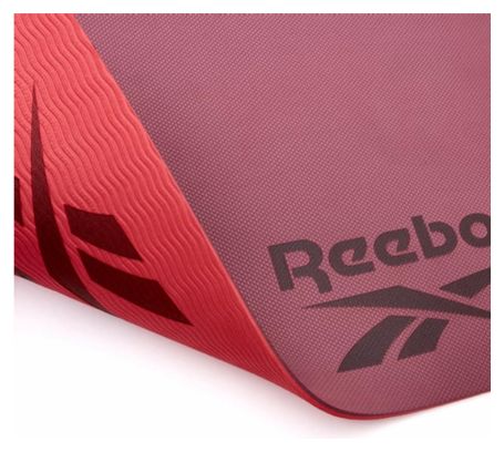 Tapis de Yoga Reebok Double face 6mm Yoga Mat Rouge