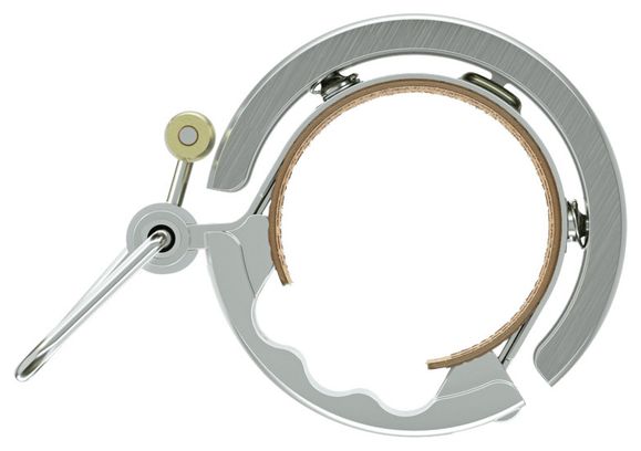 Sonnette Knog Oi Luxe - Large (23.8 - 31.8 mm) Argent