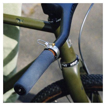 Sonnette Knog Oi Luxe - Large (23.8 - 31.8 mm) Argent