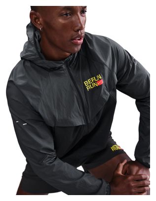 Men's Nike Stride Berlin Marathon Black Windbreaker Jacket