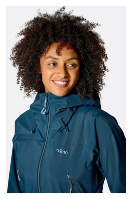 Veste Imperméable RAB Kangri Gore-Tex Bleu Femme