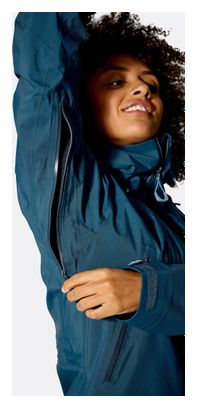 Veste Imperméable RAB Kangri Gore-Tex Bleu Femme