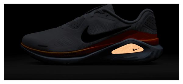 Chaussures Running Nike Structure 26 Blanc/Orange/Bleu Homme