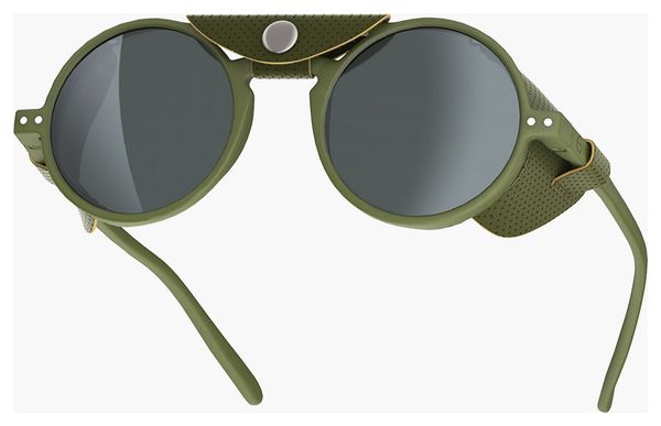 Occhiali Izipizi Glacier Khaki/Lenti a specchio argento
