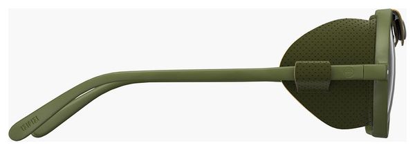 Occhiali Izipizi Glacier Khaki/Lenti a specchio argento