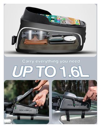 Sacoche de vélo étanche pour téléphone  moins de 7 pouces