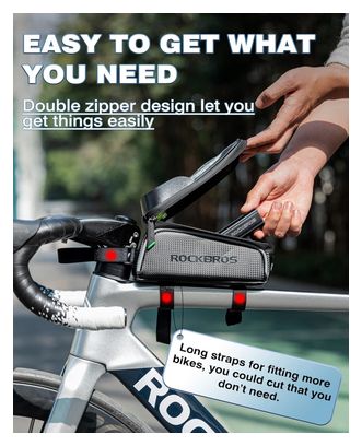 Sacoche de vélo étanche pour téléphone  moins de 7 pouces