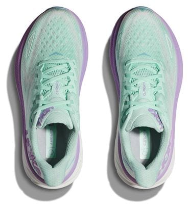 Hoka Clifton 9 Women's Running Shoes Large D Blue Violet