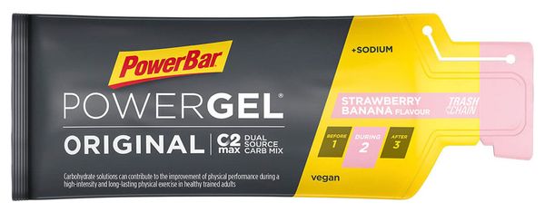 Confezione da 4 PowerBar PowerGel Original Energy Gels (3+1) Frutti Rossi / Limone / Fragola-Banana / Mela 4x41g