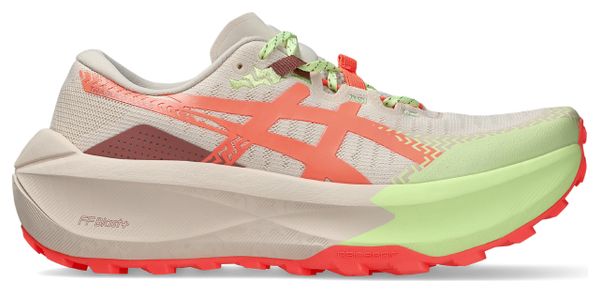 Asics Trabuco Max 5 Trail-Laufschuhe für Damen, rosa/grün