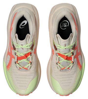 Asics Trabuco Max 5 Trail-Laufschuhe für Damen, rosa/grün