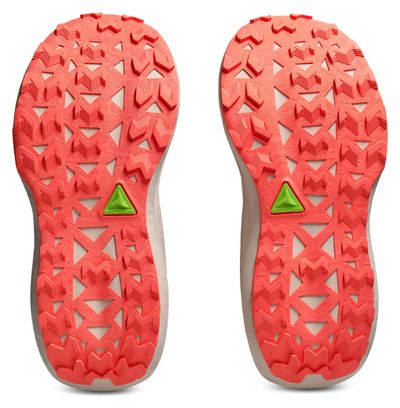 Asics Trabuco Max 5 Trail-Laufschuhe für Damen, rosa/grün