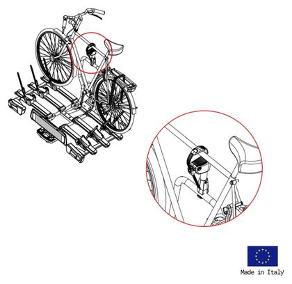 Porte-vélos 2 vélos GITANO SPECIAL pliable et basculant - FABBRI