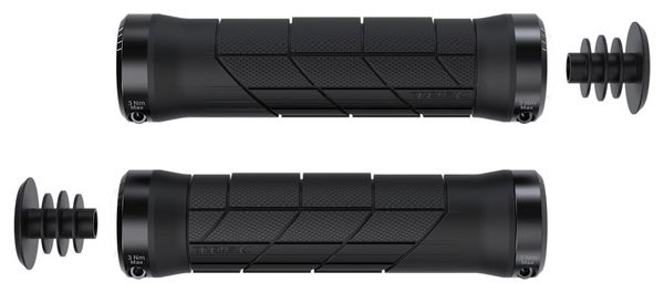 Pair of Trek Line Pro Black Mountain Bike Grips