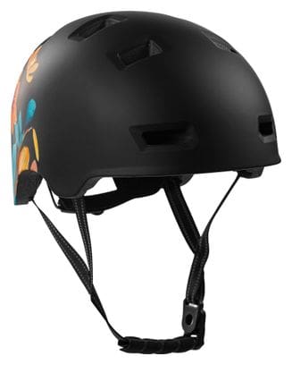 Casque vélo et skate | Fleur Noire L (57-61 cm) | Certifié EN1078