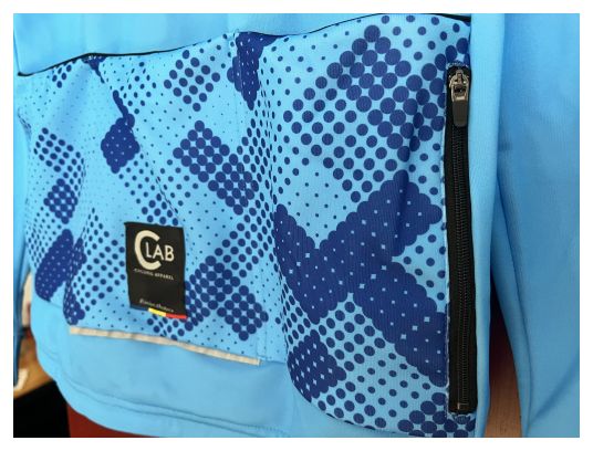 Maillot de Cyclisme Hiver Manches Longues ORDINO Bleu