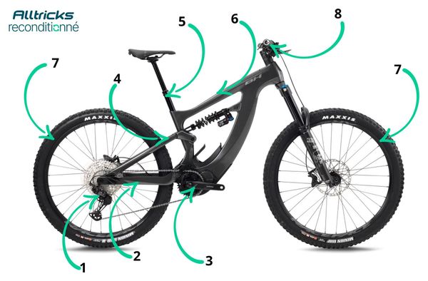 Mountain bike elettrica full-suspension BH Shimano Xtep Lynx Pro 0.7 12V 720 Wh Shimano 29'' Nero T.M 165/177 cm - Prodotto ricondizionato