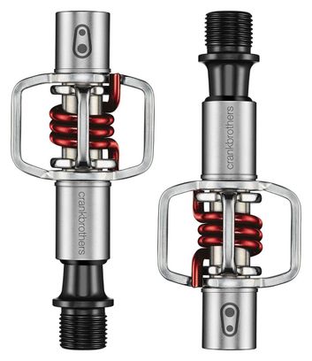 CRANKBROTHERS Coppia di pedali EGG BEATER 1 Argento/Rosso