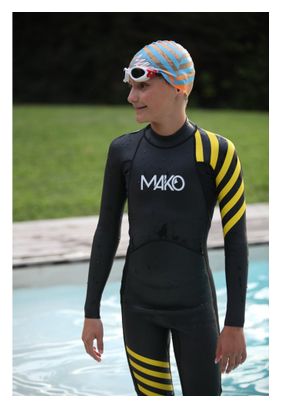 Mako Reef Shark Black/Yellow Children's Neoprene Wetsuit