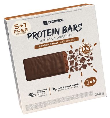 Barres protéinées Decathlon Nutrition Protein Bars Chocolat 6x40g