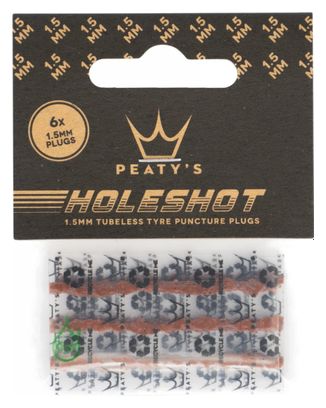 Peaty&#39;s Holeshot Tubeless Reparatie Bits 6x 1.5mm