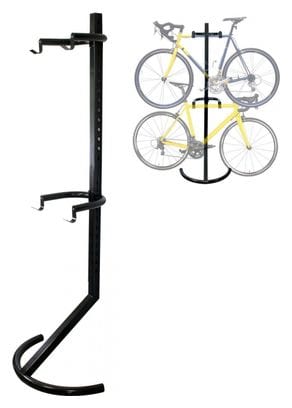 Pied pour 2 vélos 90 kg bicyclette support système suspension accrochage
