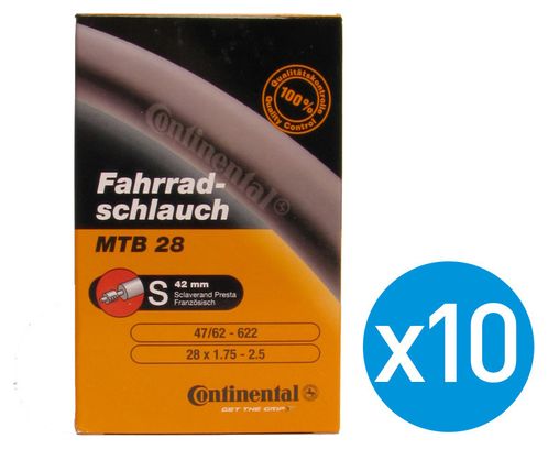  Camere d'aria x10 CONTINENTAL 29'' Valvola Presta 